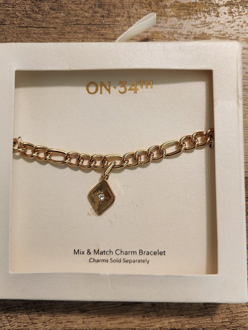 On 34th Charm Bracelet NIB
